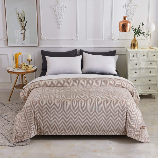 Плед искусственный мех Sofi De Marko Флоренс кофе