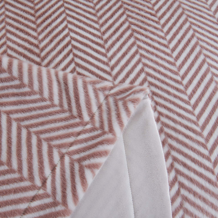 Плед искусственный мех Sofi De Marko Флоренс пепельная роза