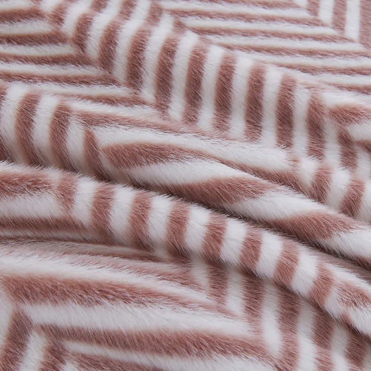 Плед искусственный мех Sofi De Marko Флоренс пепельная роза