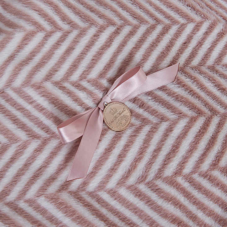 Плед искусственный мех Sofi De Marko Флоренс пепельная роза