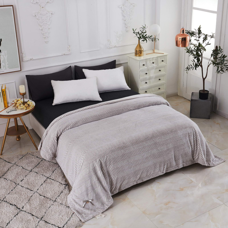 Плед искусственный мех Sofi De Marko Флоренс серый