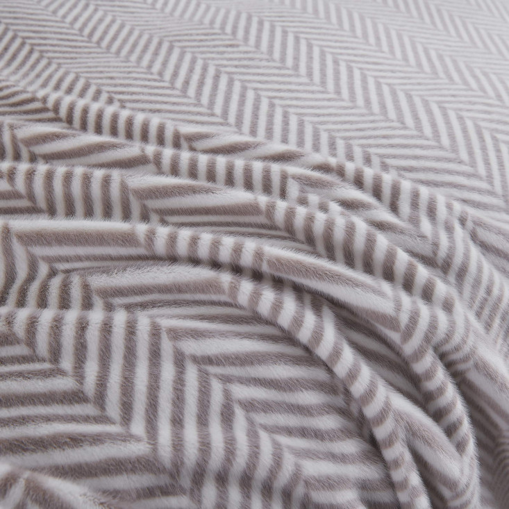 Плед искусственный мех Sofi De Marko Флоренс серый