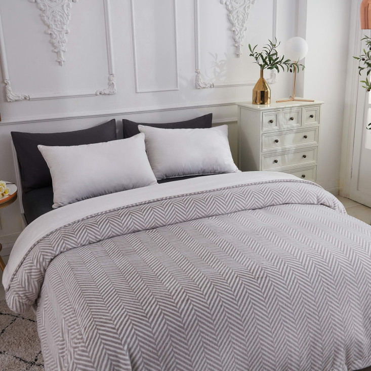 Плед искусственный мех Sofi De Marko Флоренс серый