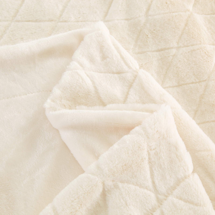 Плед искусственный мех Sofi De Marko Элайза молоко