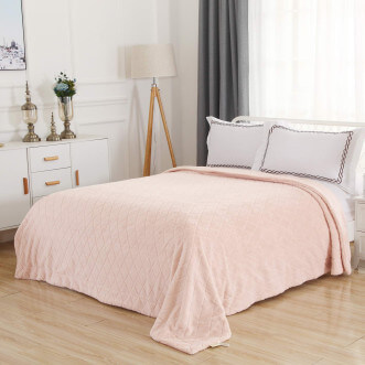 Плед искусственный мех Sofi De Marko Элайза персик