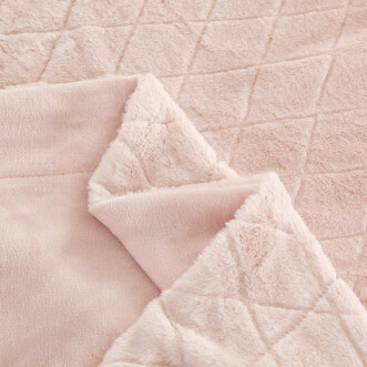 Плед искусственный мех Sofi De Marko Элайза персик - купить по низким ценам в Lux-Postel.com