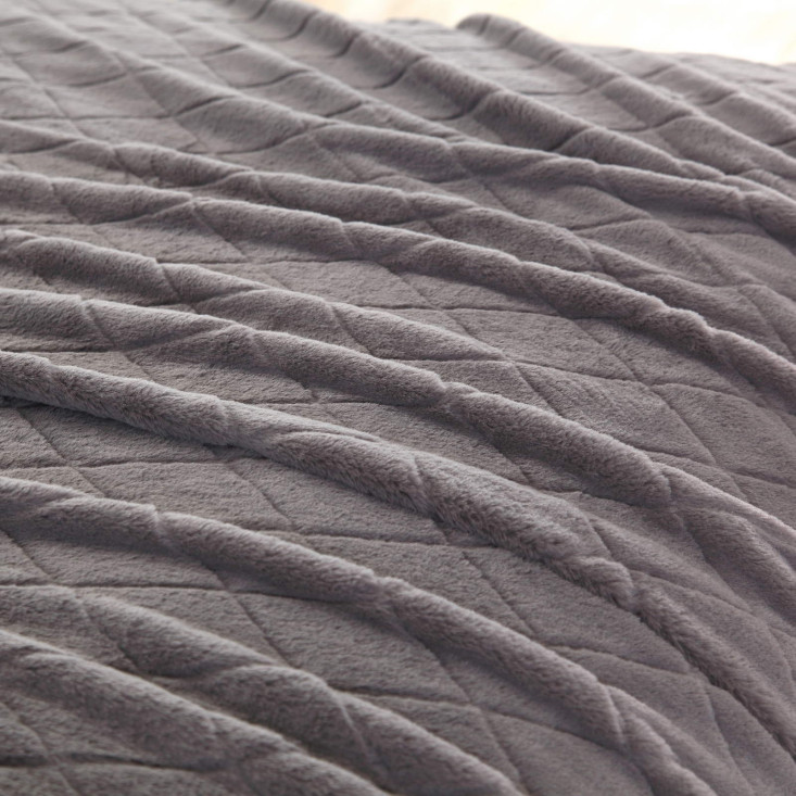 Плед искусственный мех Sofi De Marko Элайза серый