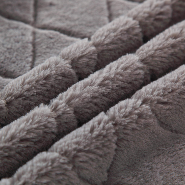 Плед искусственный мех Sofi De Marko Элайза серый