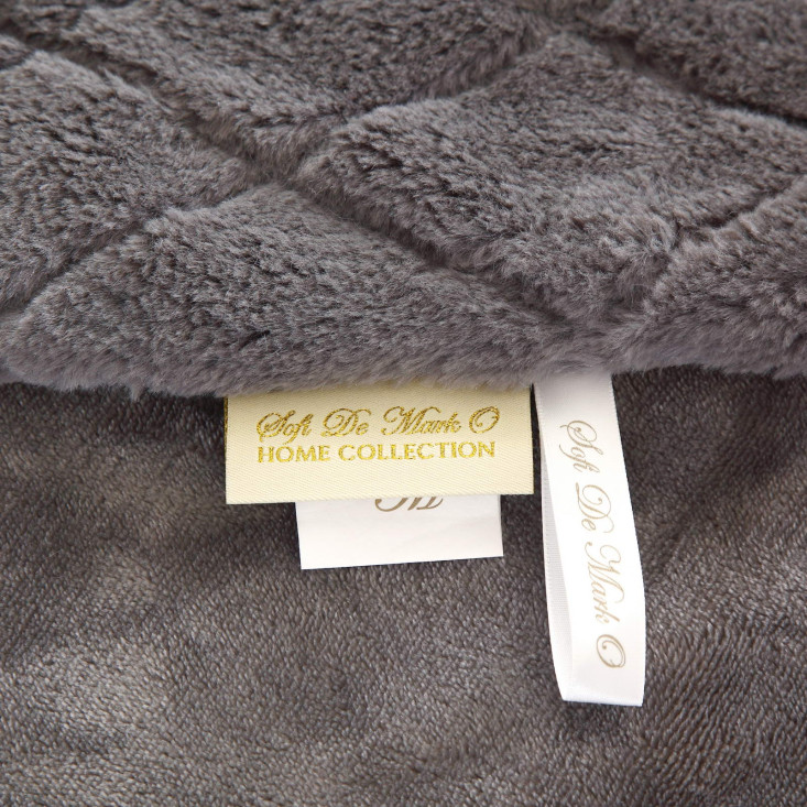 Плед искусственный мех Sofi De Marko Элайза серый