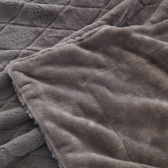 Плед искусственный мех Sofi De Marko Элайза серый - купить по низким ценам в Lux-Postel.com