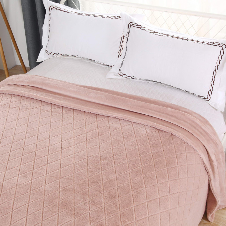 Плед искусственный мех Sofi De Marko Элайза чайная роза