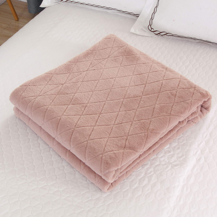 Плед искусственный мех Sofi De Marko Элайза чайная роза