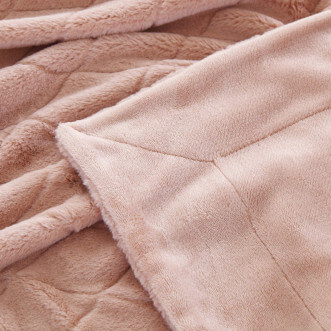 Плед искусственный мех Sofi De Marko Элайза чайная роза - купить по низким ценам в Lux-Postel.com