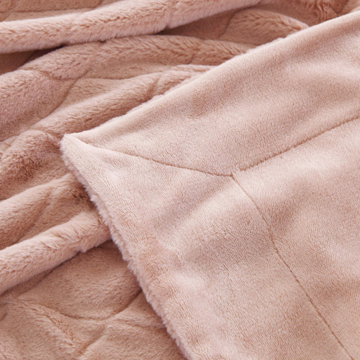 Плед искусственный мех Sofi De Marko Элайза чайная роза