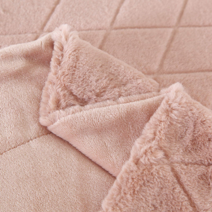 Плед искусственный мех Sofi De Marko Элайза чайная роза