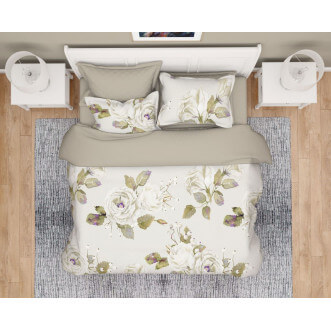 Постельное белье евро сатин люкс Valtery RS-425