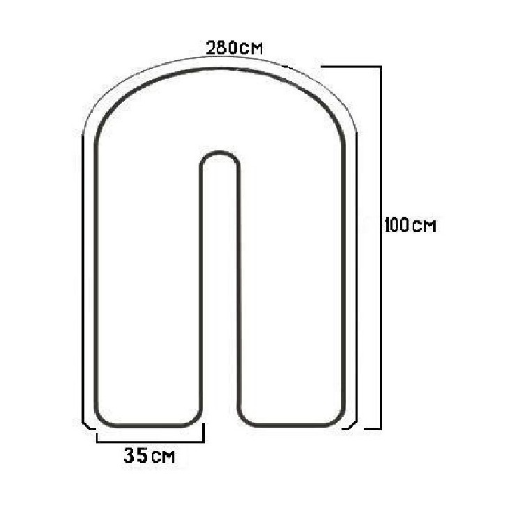 Подушка для беременных U280 Бамбук Альвитек
