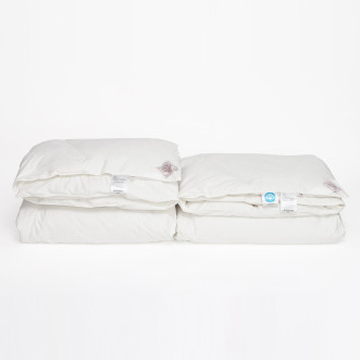 Одеяло евро 200х200 всесезонное German Grass Пуховое облако (Cloud Down) из пуха в магазине Lux-Postel.com