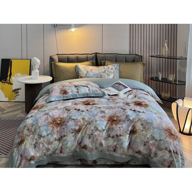 Постельное белье евро люкс мако-сатин Asabella Макрель