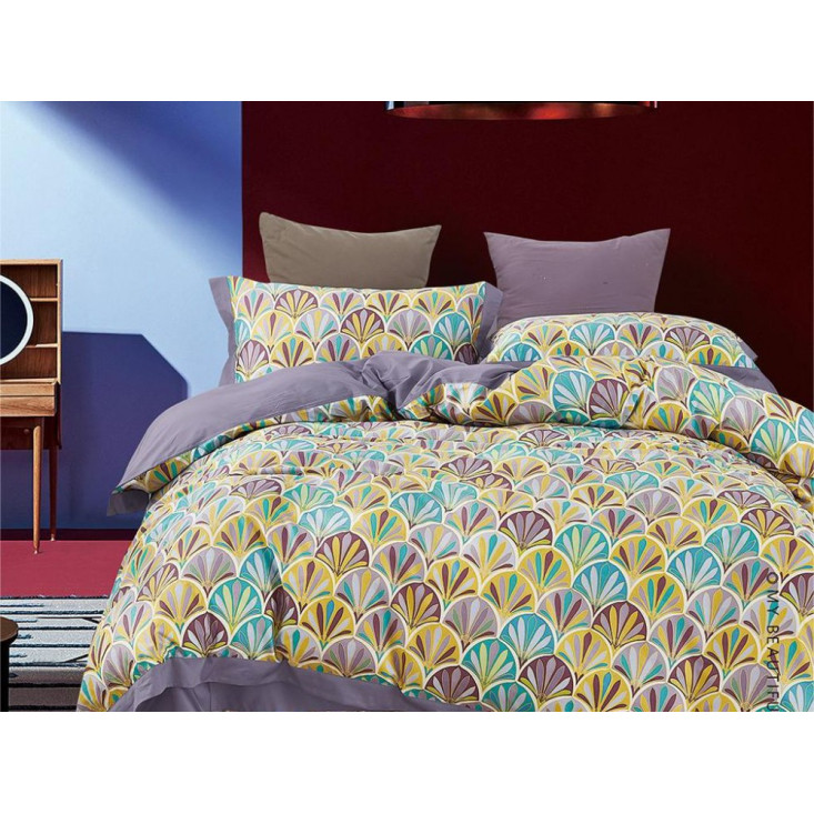 Постельное белье евро люкс мако-сатин Asabella Мазурка