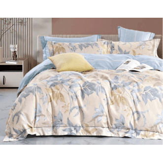 Постельное белье евро сатин Asabella Дикий персик