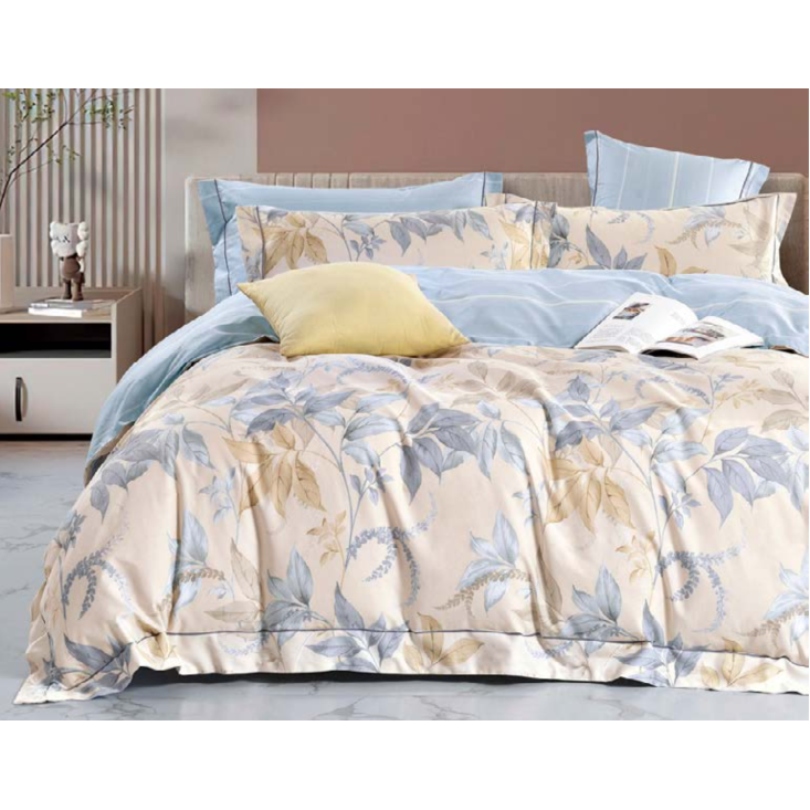 Постельное белье евро сатин Asabella Дикий персик