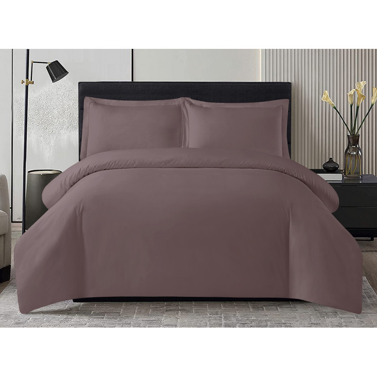 Постельное белье мако сатин Однотонный евро CIS07-25 Cristelle