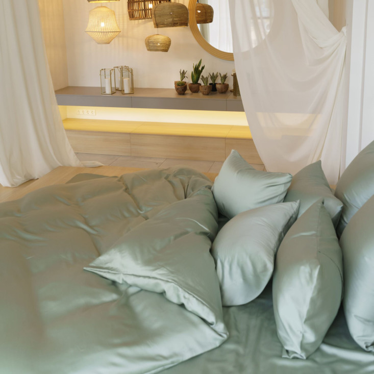 Наволочки тенсел 50х90 Olive Brilliant Grass German Grass