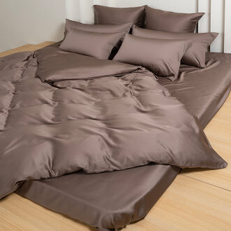 Простыня тенсел 160x200 на резинке Havana Brown Brilliant Grass German Grass фото