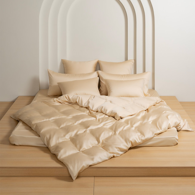 Пододеяльник тенсел евро макси 220х240 Vanilla Brilliant Grass German Grass