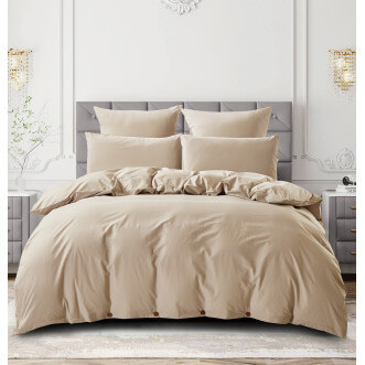 Постельное белье 1,5-спальное лен с хлопком Valtery Organic LE-16