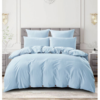 Постельное белье 1,5-спальное лен с хлопком Valtery Organic LE-10