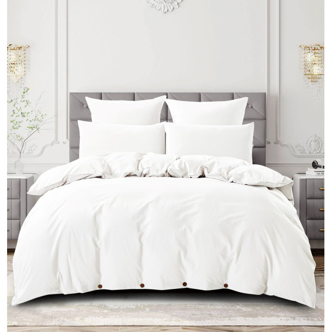 Постельное белье 2 спальное лен с хлопком Valtery Organic LE-02 отзывы