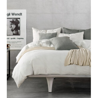 Постельное белье семейное лен с хлопком Valtery Organic LE-02