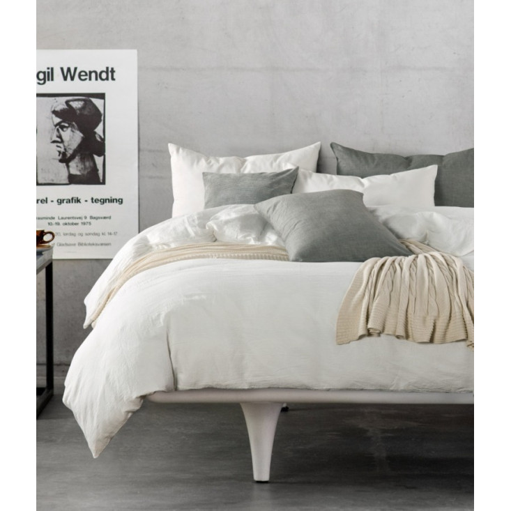 Постельное белье семейное лен с хлопком Valtery Organic LE-02