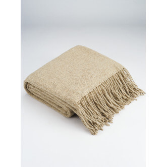 Шерстяной плед Valtery беж со скидкой в магазине Lux-Postel.com