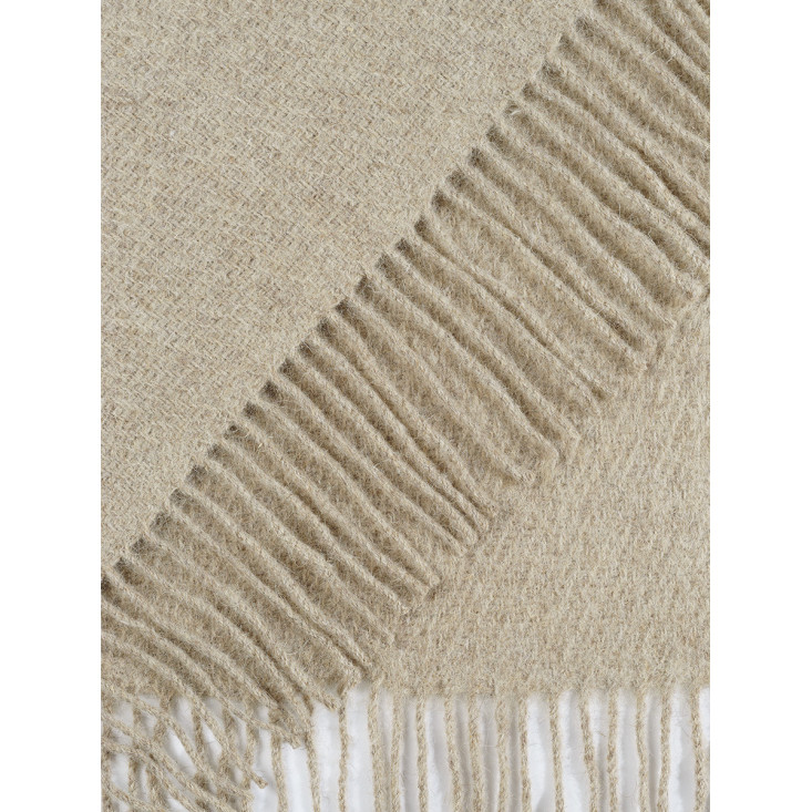 Шерстяной плед Valtery беж со скидкой в магазине Lux-Postel.com