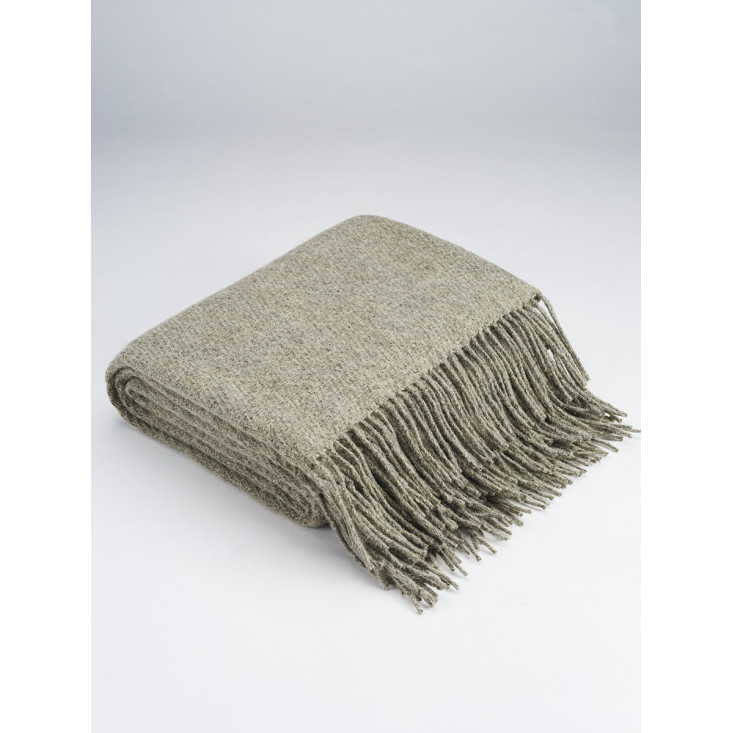 Шерстяной плед Valtery серый