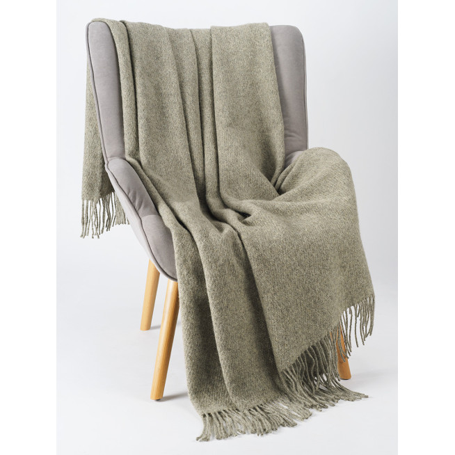 Шерстяной плед Valtery серый