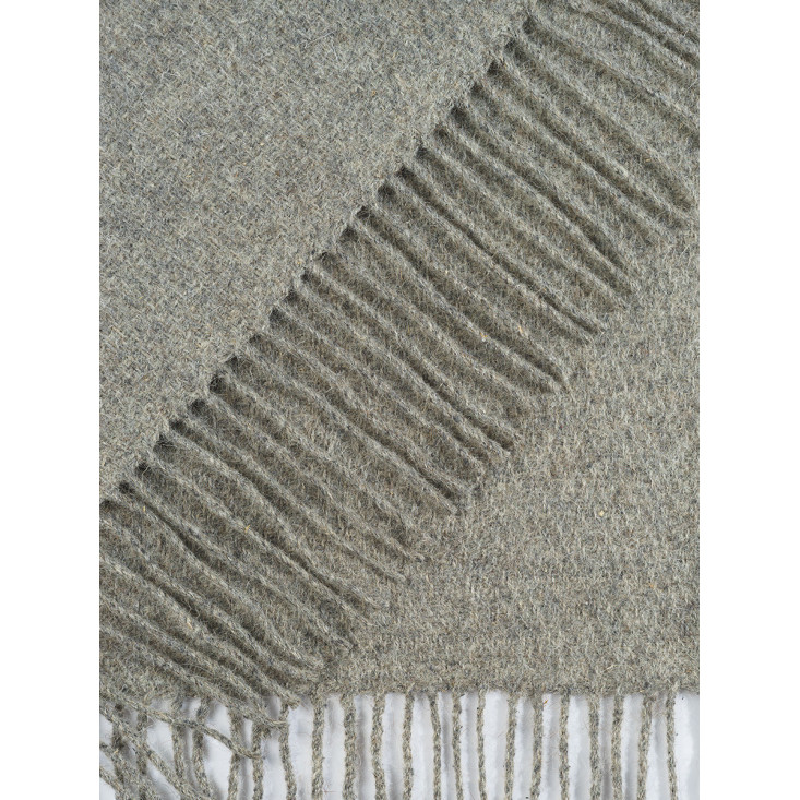 Шерстяной плед Valtery серый