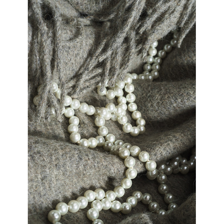 Шерстяной плед Valtery серый