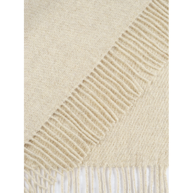 Шерстяной плед Valtery ваниль