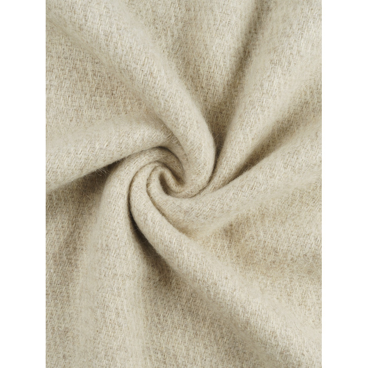 Шерстяной плед Valtery ваниль