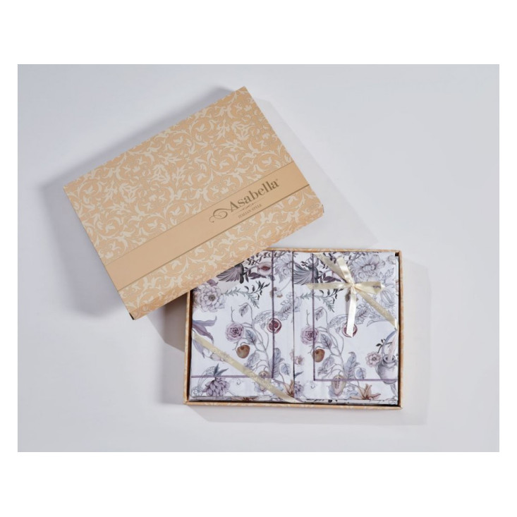 Постельное белье евро люкс мако-сатин Asabella Ракита