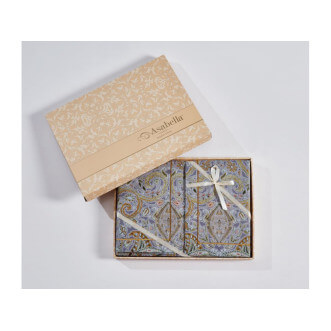 Постельное белье евро люкс мако-сатин Asabella Сара голд купить по низким ценам