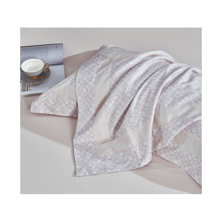 Постельное белье евро люкс мако-сатин Asabella Ванильный крем