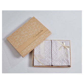 Постельное белье евро люкс мако-сатин Asabella Ванильный крем по низким ценам