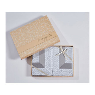 Постельное белье евро люкс мако-сатин Asabella Какао по низким ценам