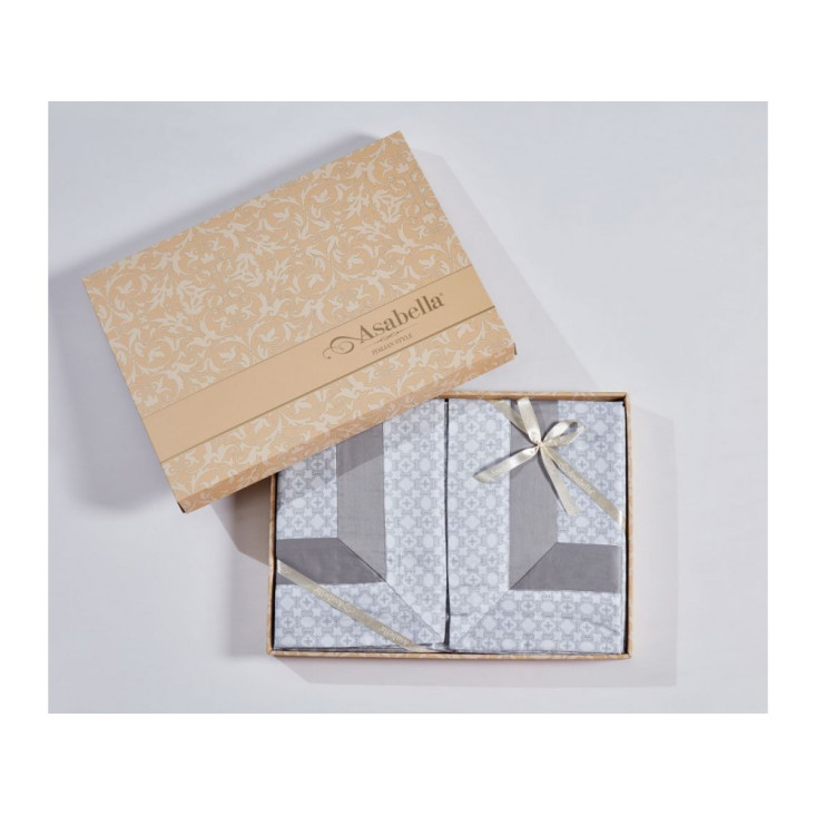 Постельное белье евро люкс мако-сатин Asabella Какао