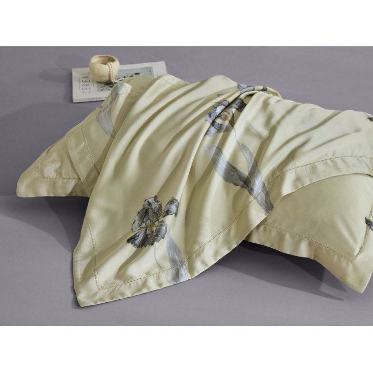 Постельное белье евро тенсел люкс Asabella Черная лилия